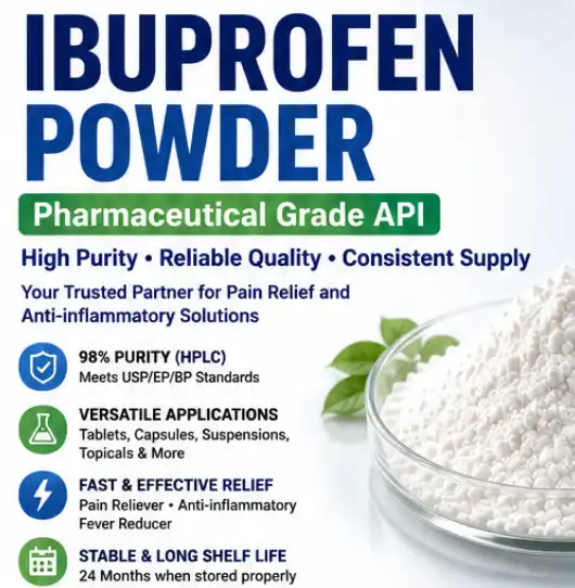 What is the use of ibuprofen powder?